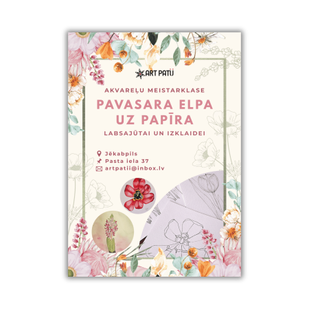 Pavasara elpa uz papīra