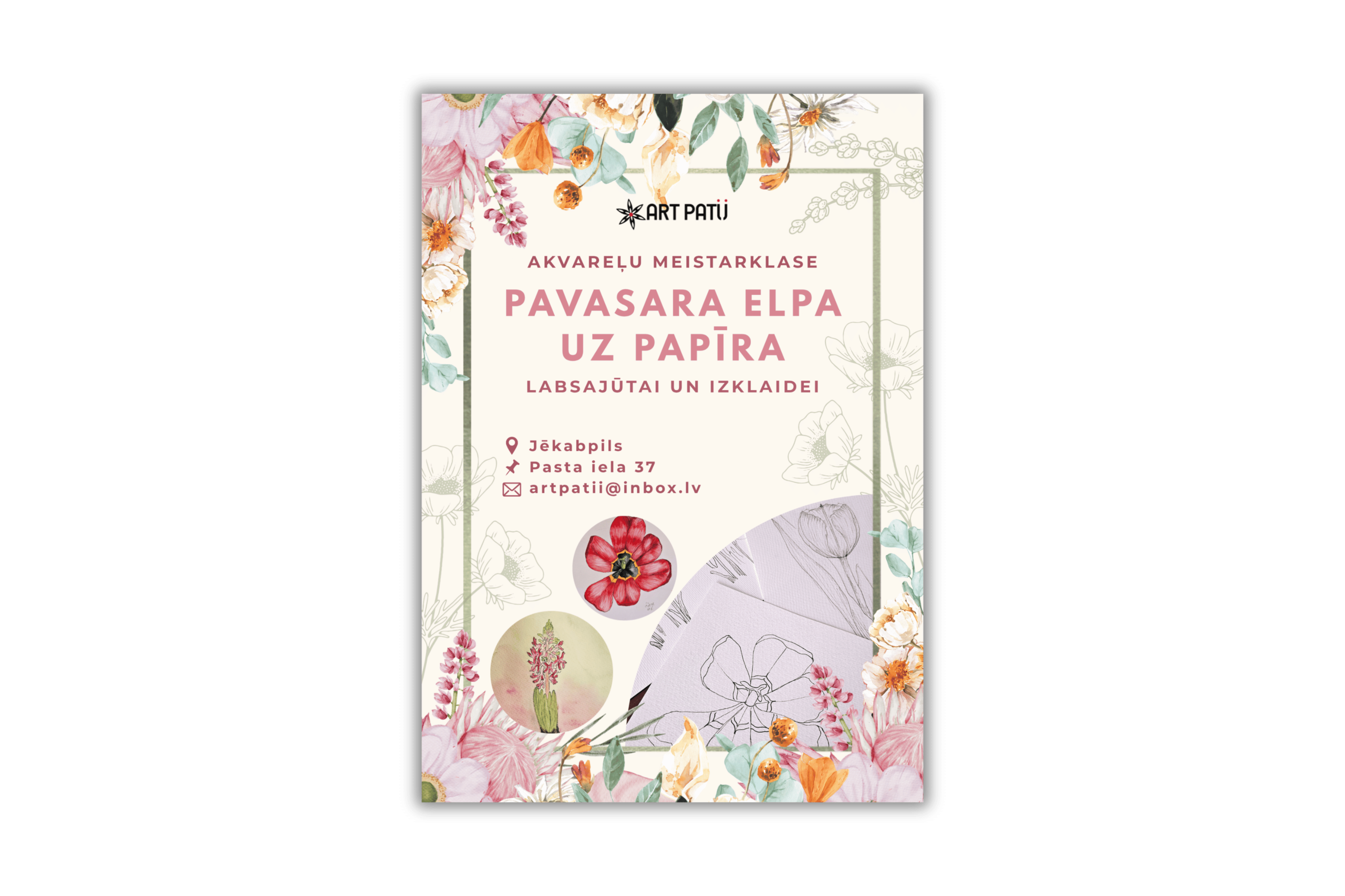 Pavasara elpa uz papīra